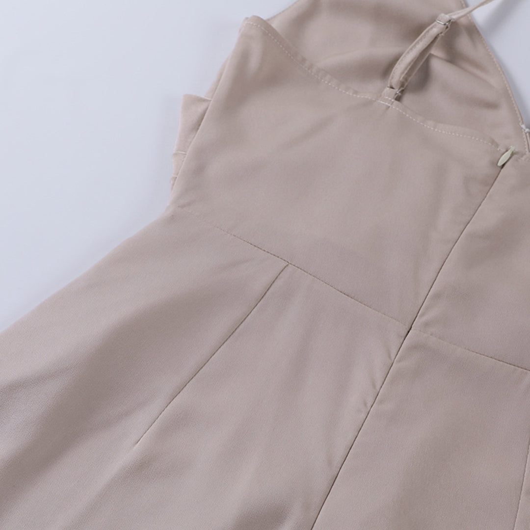 ALINA | Luxe Satijnen Maxi Jurk met Hoge Split