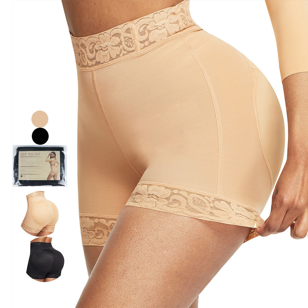 Shaping Onderbroek met Kant – Hoge Taille Corrigerende Slip voor Buik & Billen
