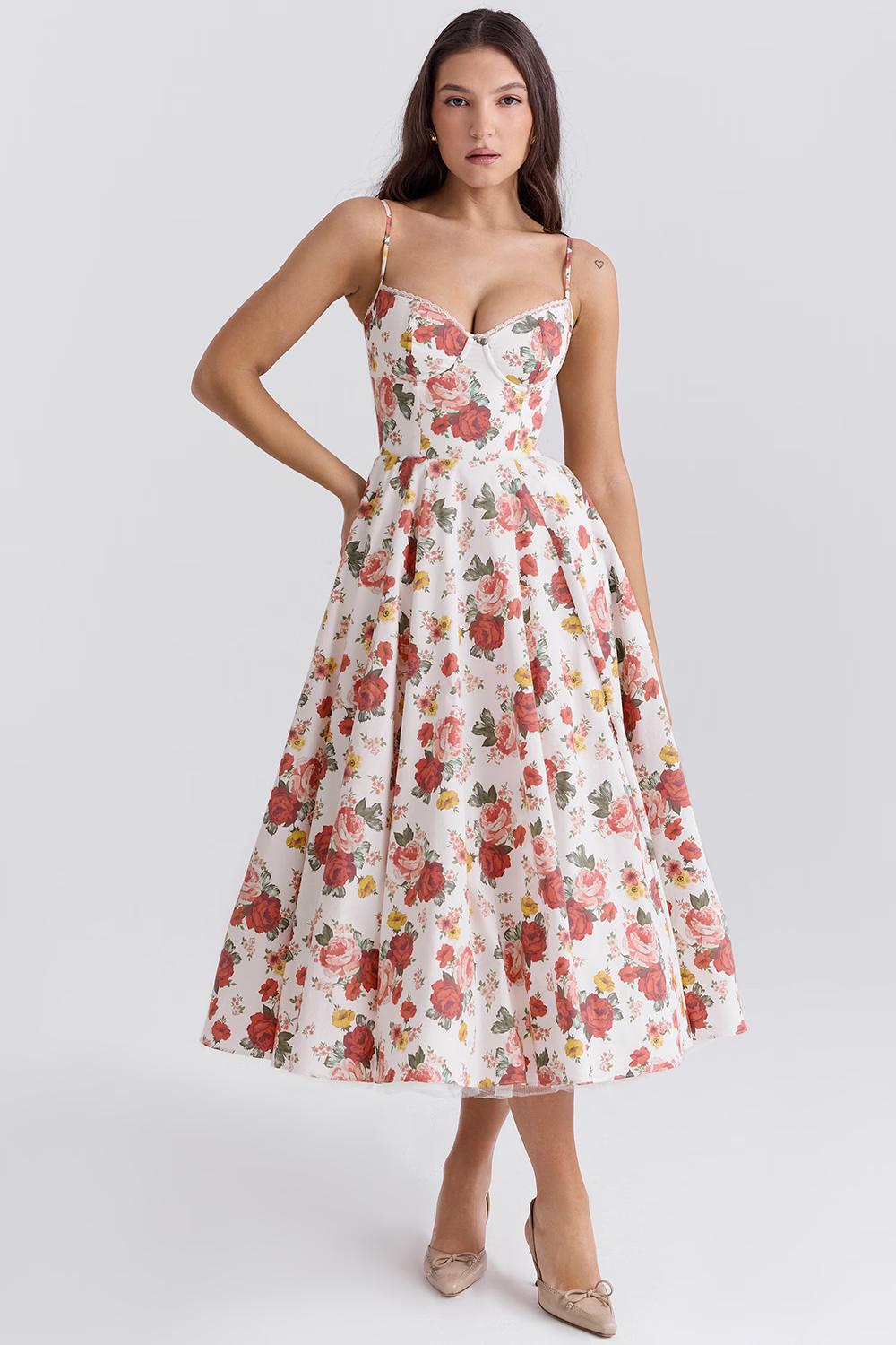 ELIORA | Elegante Midi-Jurk met Tule Rok
