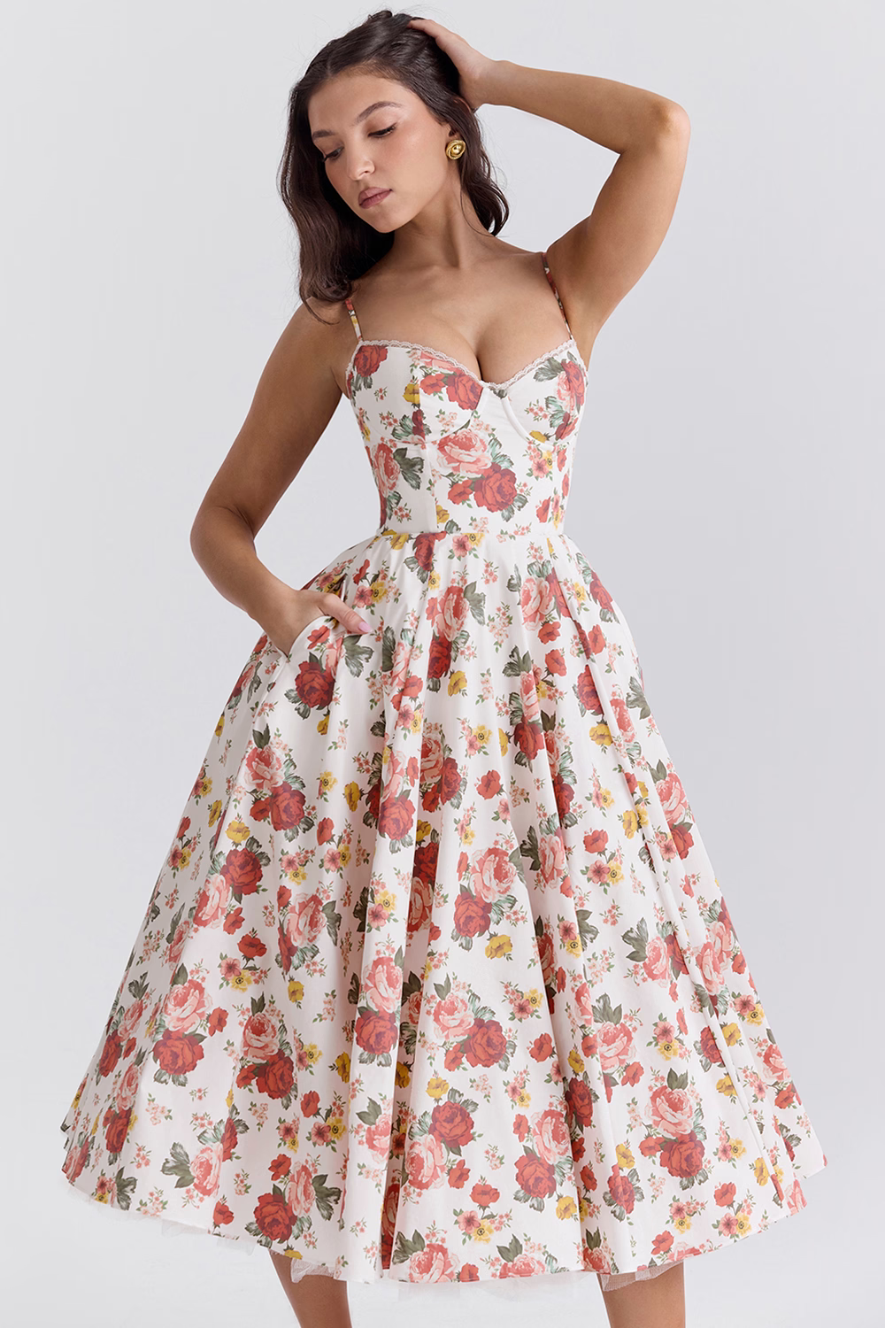ELIORA | Elegante Midi-Jurk met Tule Rok
