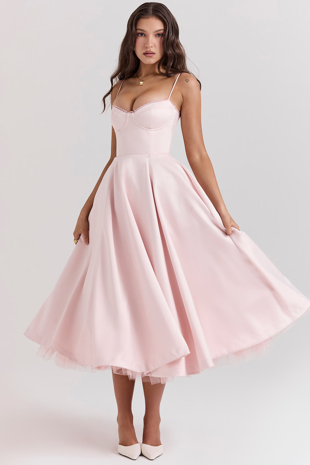 ELIORA | Elegante Midi-Jurk met Tule Rok