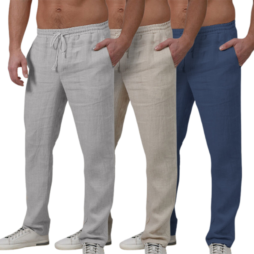 Stijlvolle heren joggingbroek van linnen - Elegante en comfortabele pasvorm