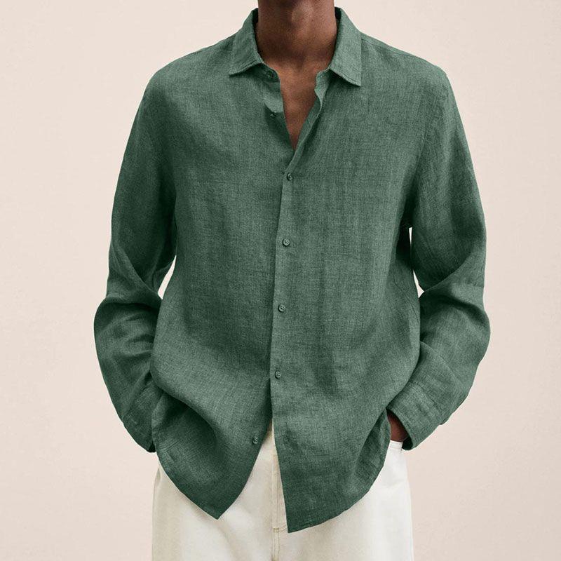 Stijlvol Heren Overhemd van Linnen - Elegante Mode voor Elke Gelegenheid