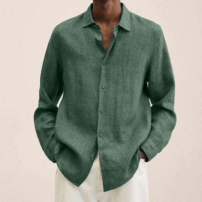 Stijlvol Heren Overhemd van Linnen - Elegante Mode voor Elke Gelegenheid