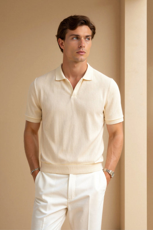 Old Money Polo Shirt - Luxe Polo T-shirt voor een Tijdloze Stijl