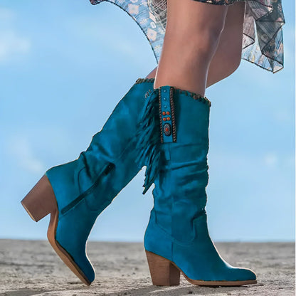 ZARENA | Leren Cowboylaarzen voor Dames