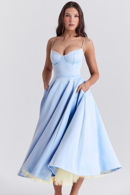 ELIORA | Elegante Midi-Jurk met Tule Rok