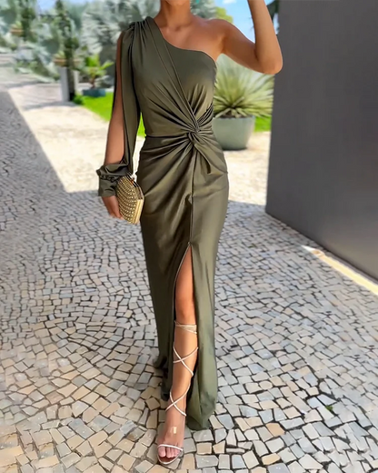 ELENORA | Tijdloze Maxi-Jurk met Elegante Split