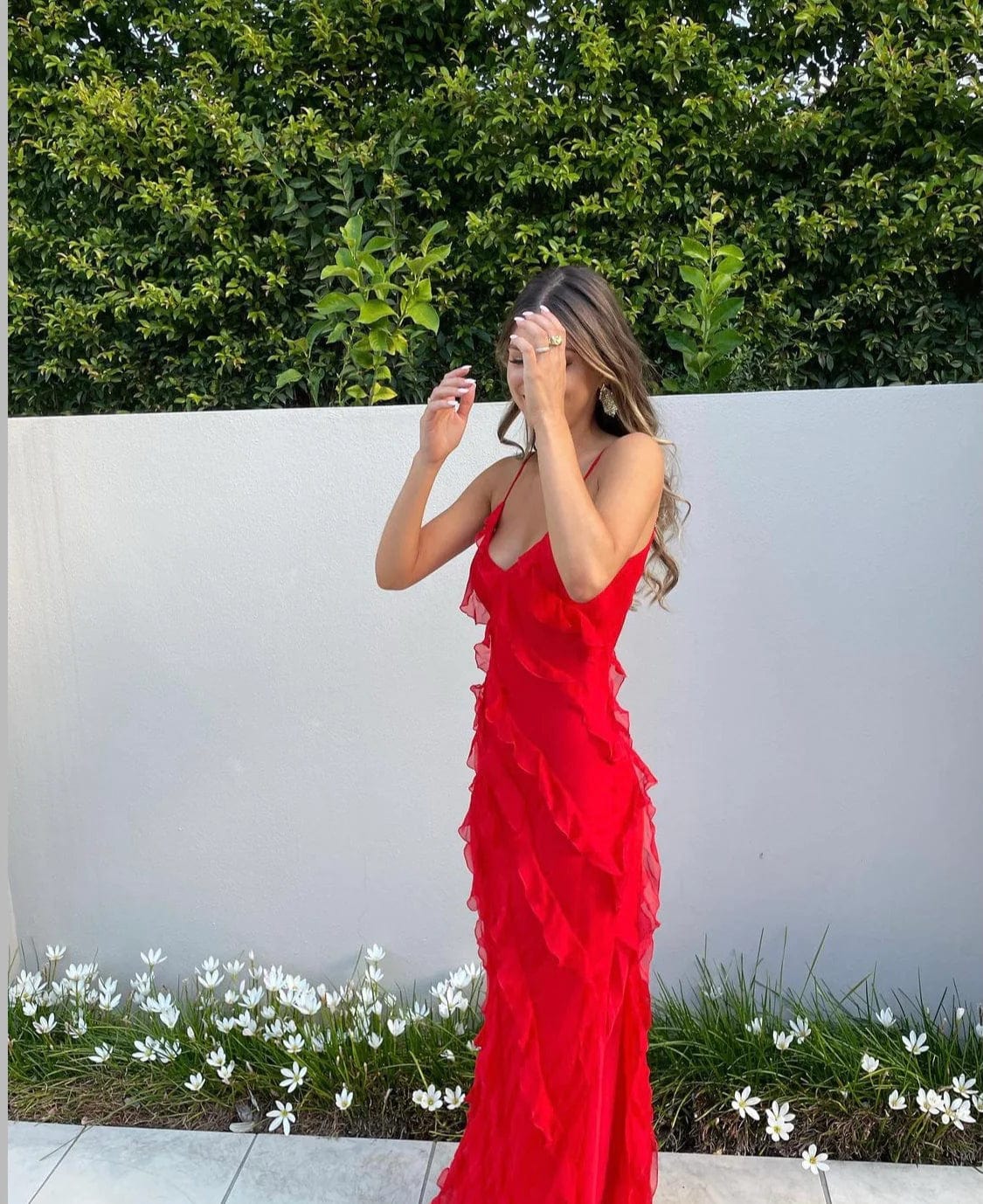 Elegante Vrouwelijke Ruches Jurk - Subtiele Ruches voor een Stijlvolle Look