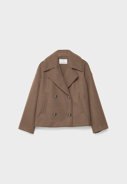 MILENA | Cropped Blazerjas met Dubbele Knoopsluiting