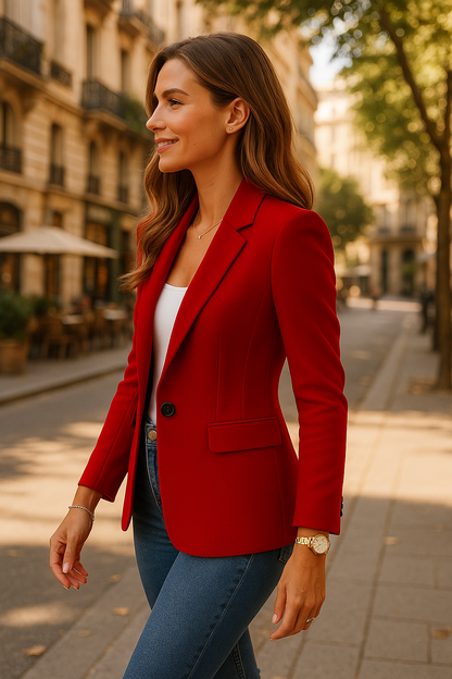 LEONORA | Getailleerde Damesblazer met Reverskraag