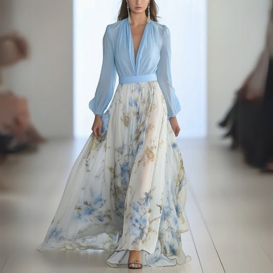 Rita | Elegante Bloemen Maxi Jurk