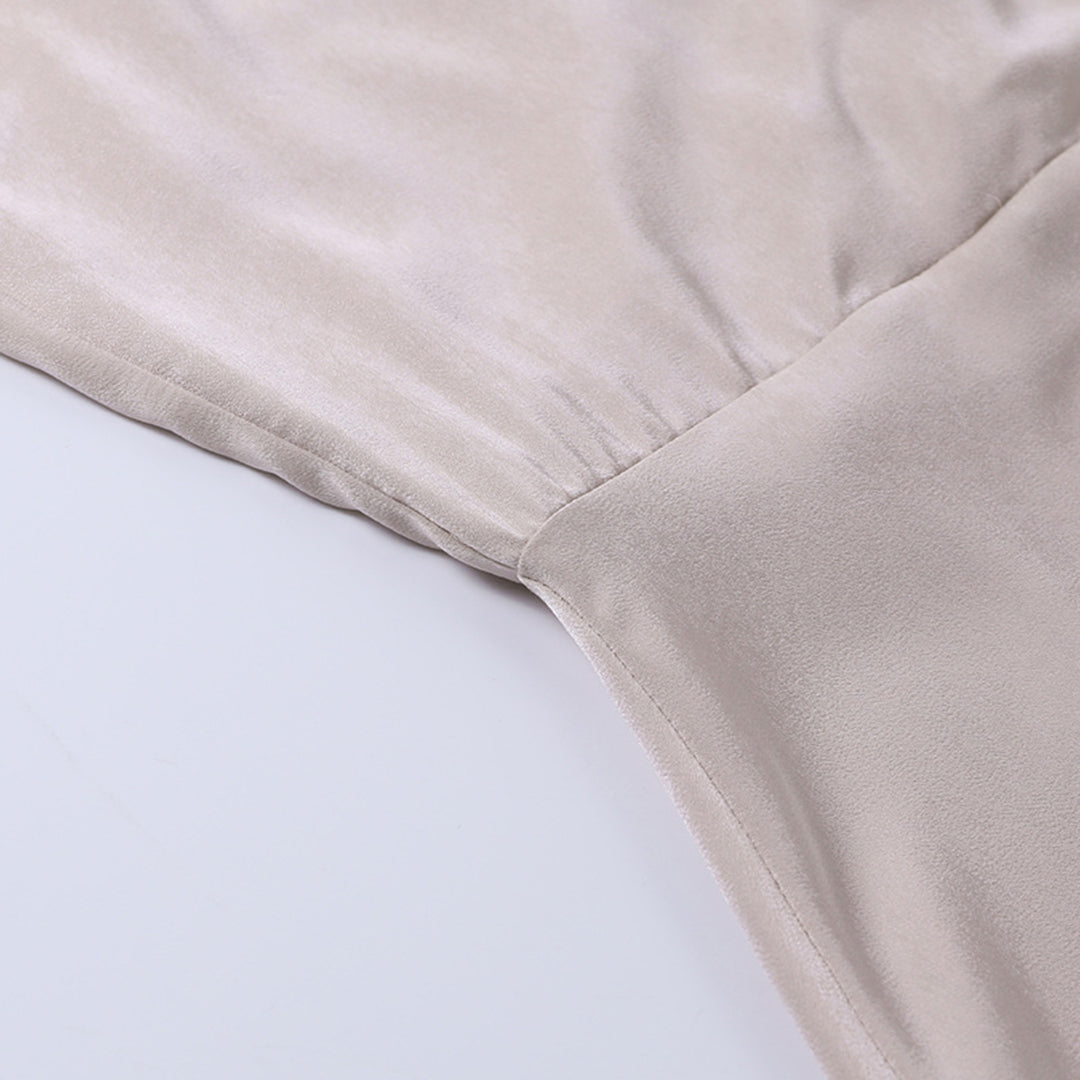 ALINA | Luxe Satijnen Maxi Jurk met Hoge Split