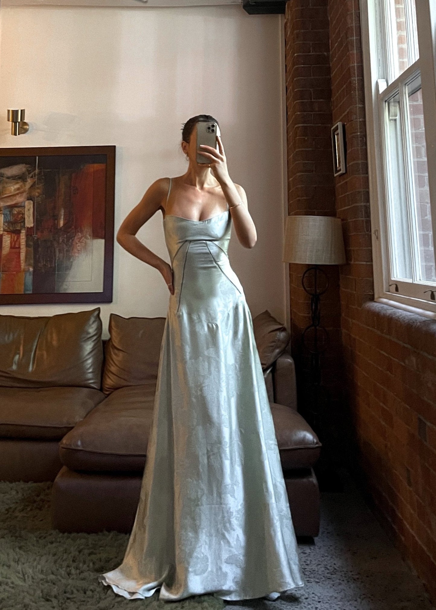 Elegante Liquid Satin Jurk voor Feestelijke Gelegenheden