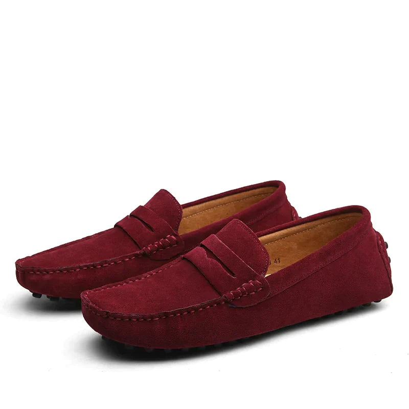 Hugo - suède loafers in Italiaanse stijl