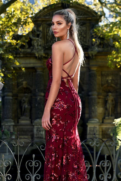 Stijlvolle Maxi Jurk met Volledige Pailletten voor een Elegante Look