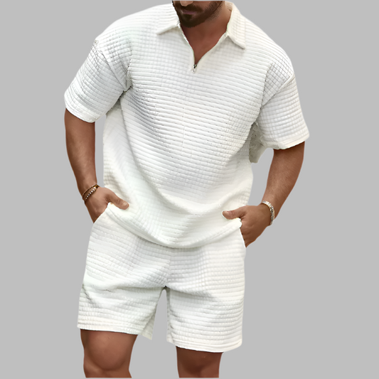 Heren Zomerset: Polo en Short in Bijpassende Stijl voor de Zomer