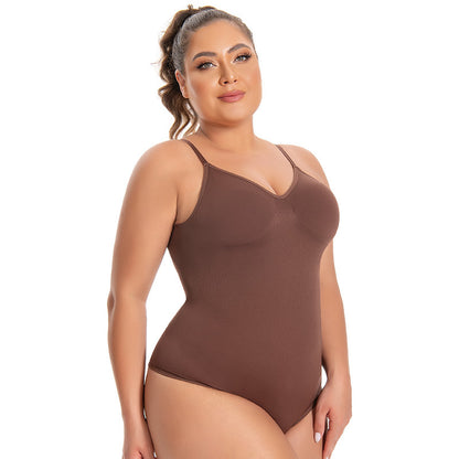 Naadloze Shaping Bodysuit voor Dames – Corrigerend Ondergoed met Open Rug en T-String