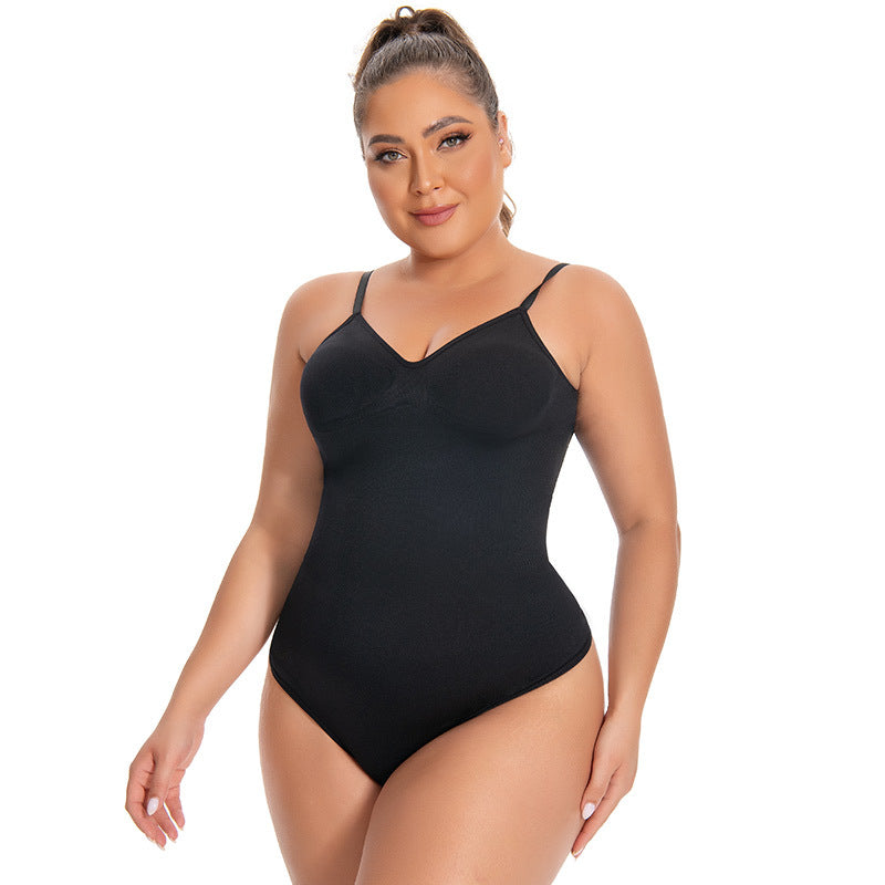 Naadloze Shaping Bodysuit voor Dames – Corrigerend Ondergoed met Open Rug en T-String