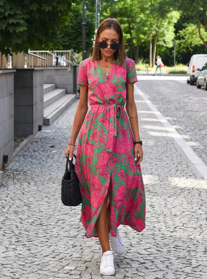 ALMA | Luchtige Zomerjurk met Bloemenprint