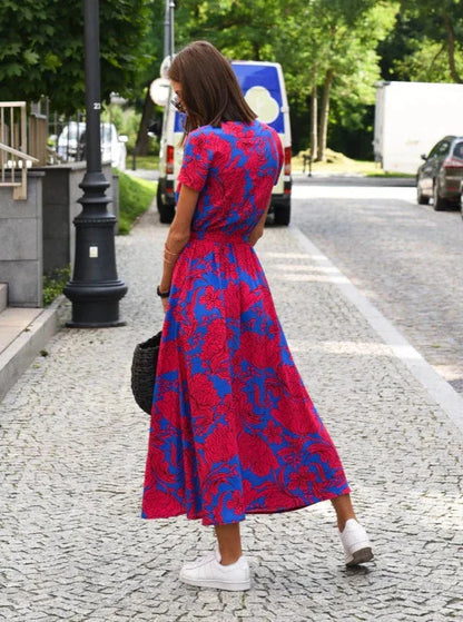 ALMA | Luchtige Zomerjurk met Bloemenprint
