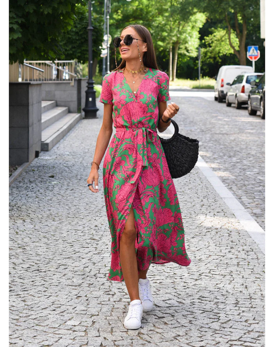 ALMA | Luchtige Zomerjurk met Bloemenprint
