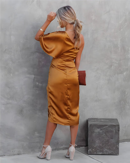 SAREENA | Zomerse Off-Shoulder Jurk voor Bruiloftsgasten