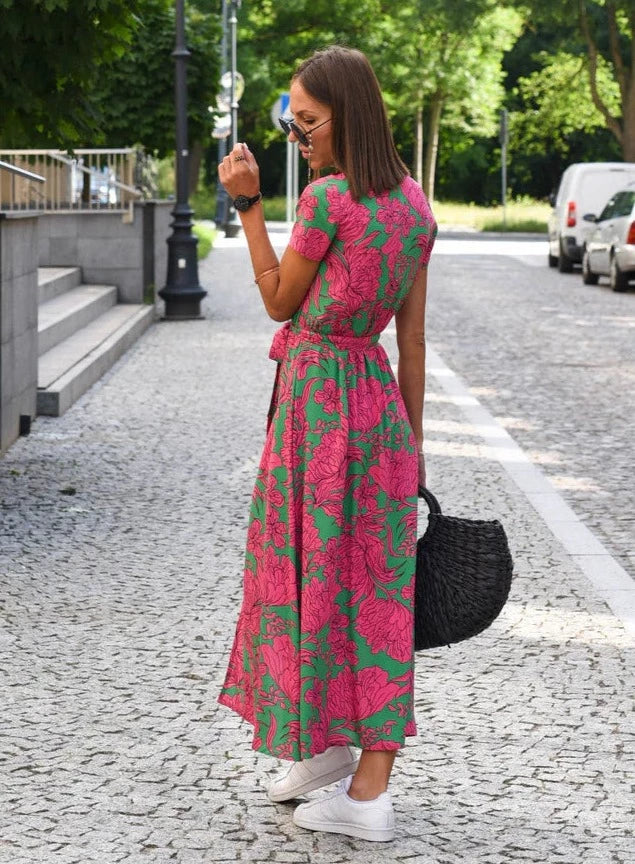 ALMA | Luchtige Zomerjurk met Bloemenprint