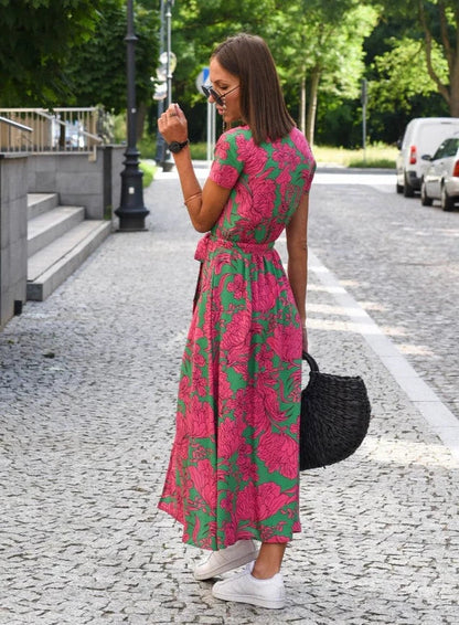 ALMA | Luchtige Zomerjurk met Bloemenprint