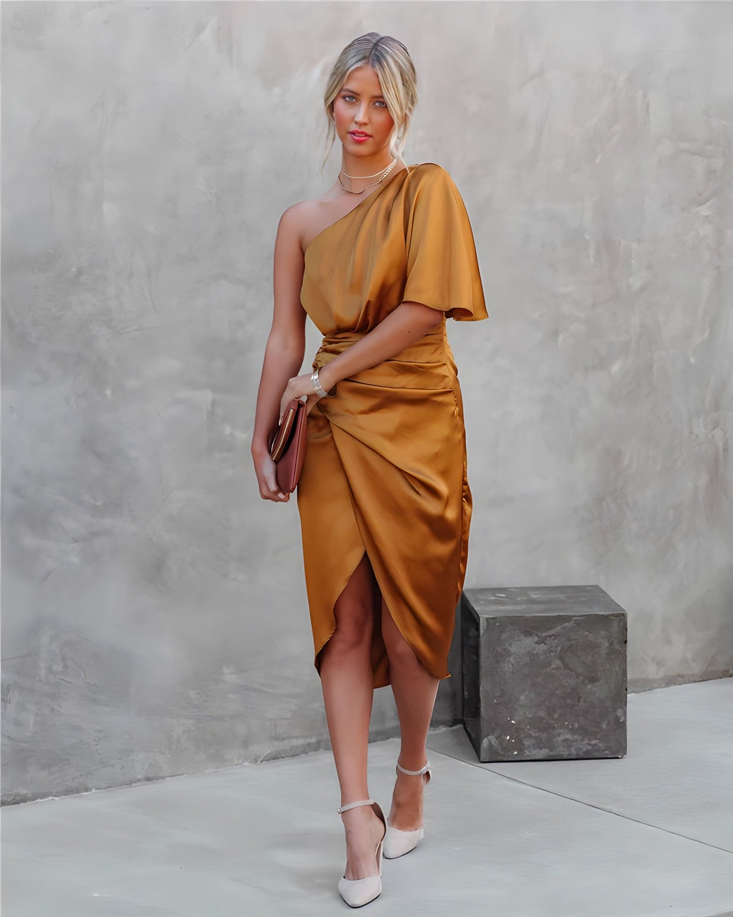 SAREENA | Zomerse Off-Shoulder Jurk voor Bruiloftsgasten