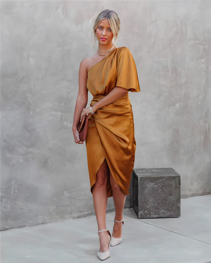 SAREENA | Zomerse Off-Shoulder Jurk voor Bruiloftsgasten