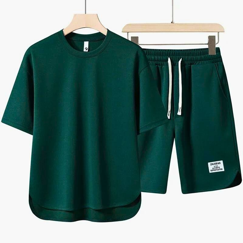 Heren oversized zomerset met relaxte pasvorm en tonale kleuren
