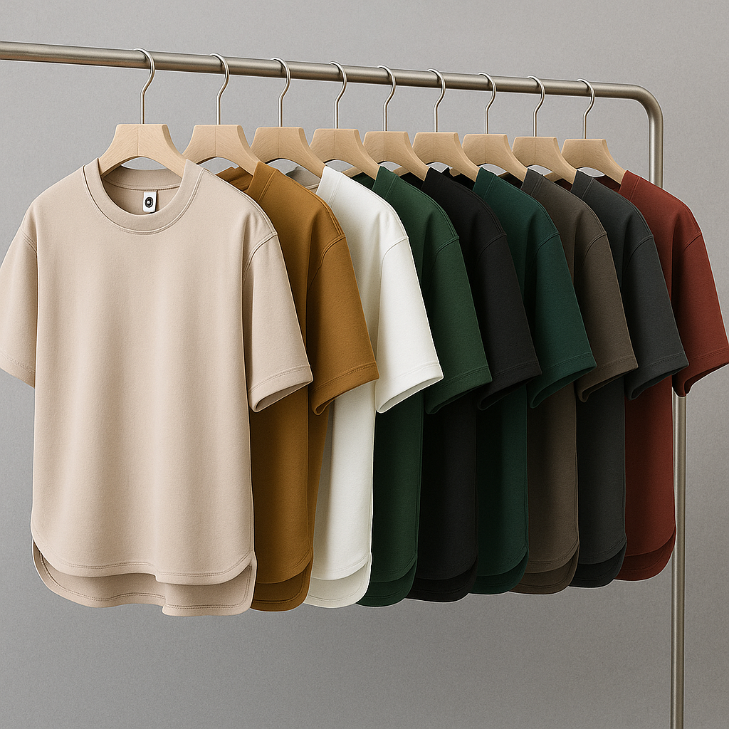 Heren oversized zomerset met relaxte pasvorm en tonale kleuren
