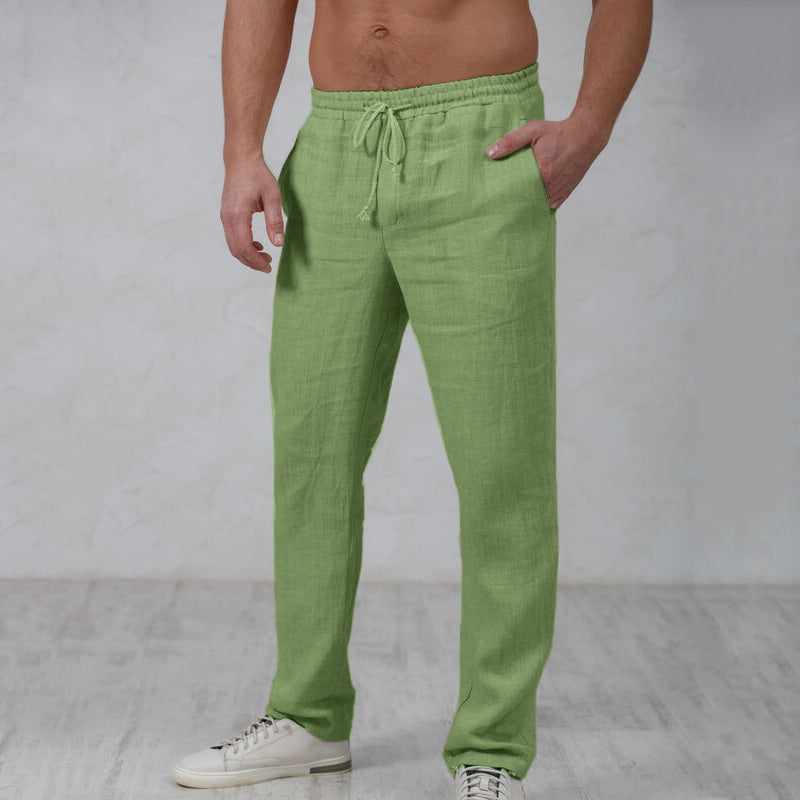 Stijlvolle heren joggingbroek van linnen - Elegante en comfortabele pasvorm