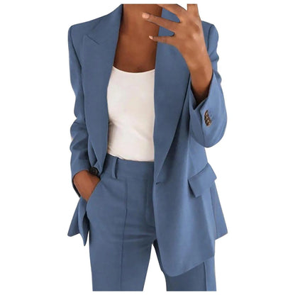 AMALIE | Effen Blazer & Pantalon Set voor Dames