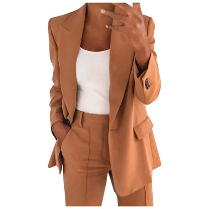 AMALIE | Effen Blazer & Pantalon Set voor Dames
