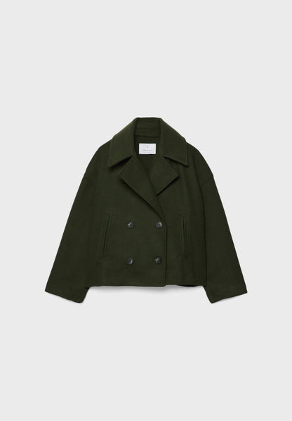 MILENA | Cropped Blazerjas met Dubbele Knoopsluiting
