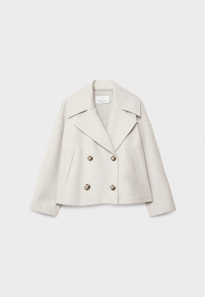 MILENA | Cropped Blazerjas met Dubbele Knoopsluiting