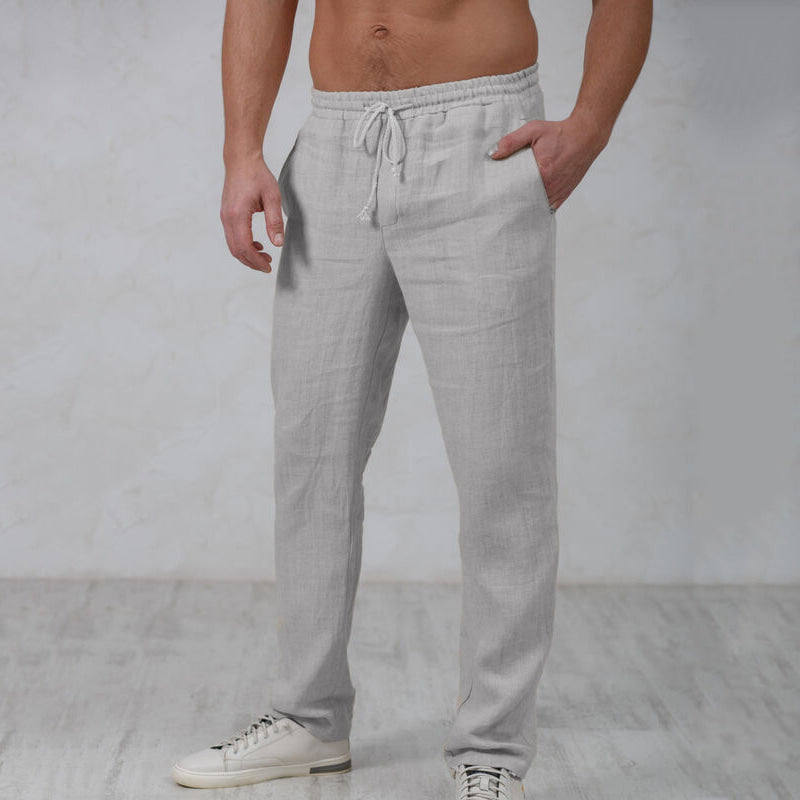 Stijlvolle heren joggingbroek van linnen - Elegante en comfortabele pasvorm