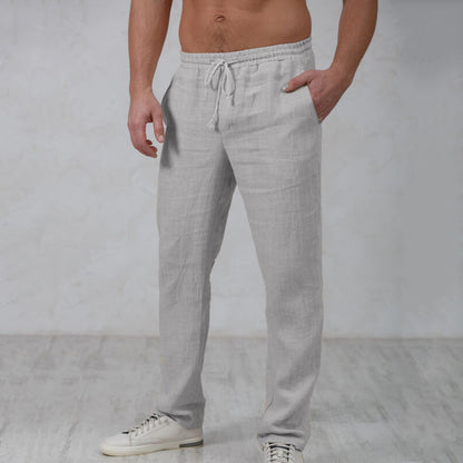 Stijlvolle heren joggingbroek van linnen - Elegante en comfortabele pasvorm