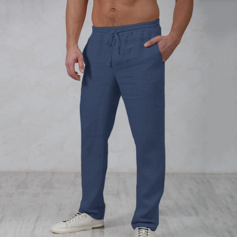 Stijlvolle heren joggingbroek van linnen - Elegante en comfortabele pasvorm