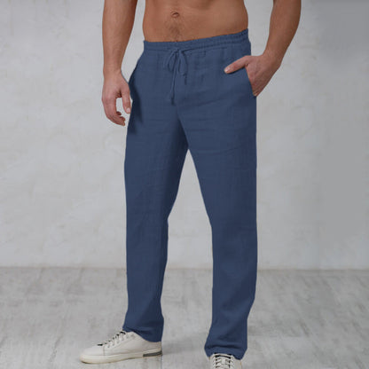 Stijlvolle heren joggingbroek van linnen - Elegante en comfortabele pasvorm